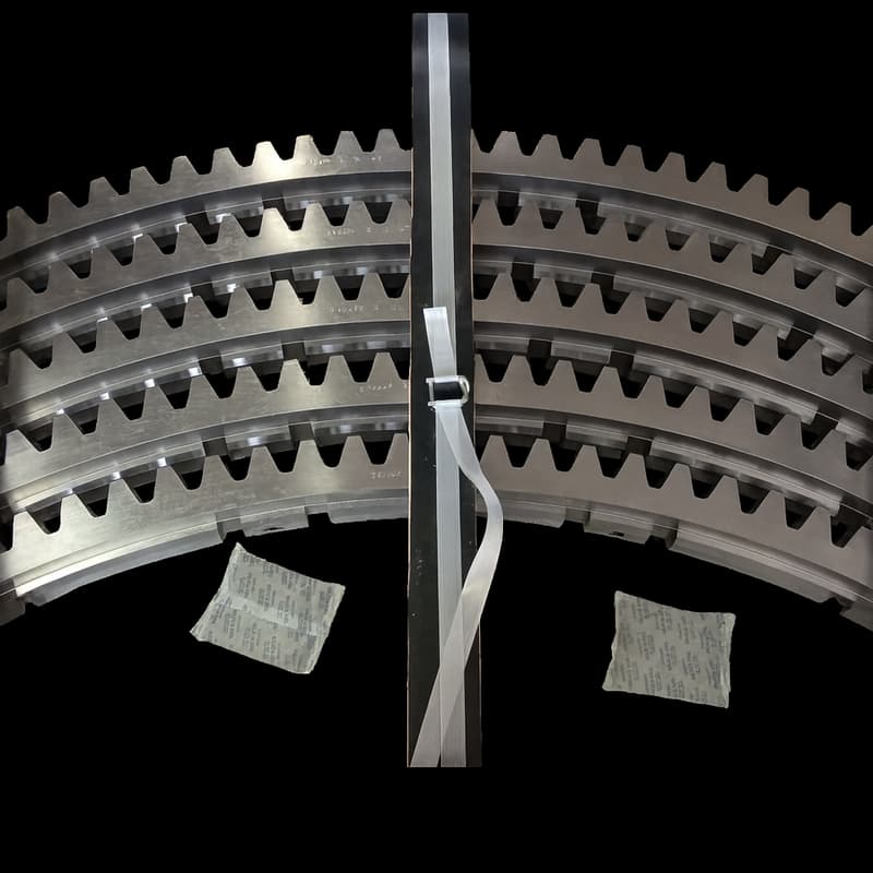 Yaw ring gear sector 5º12